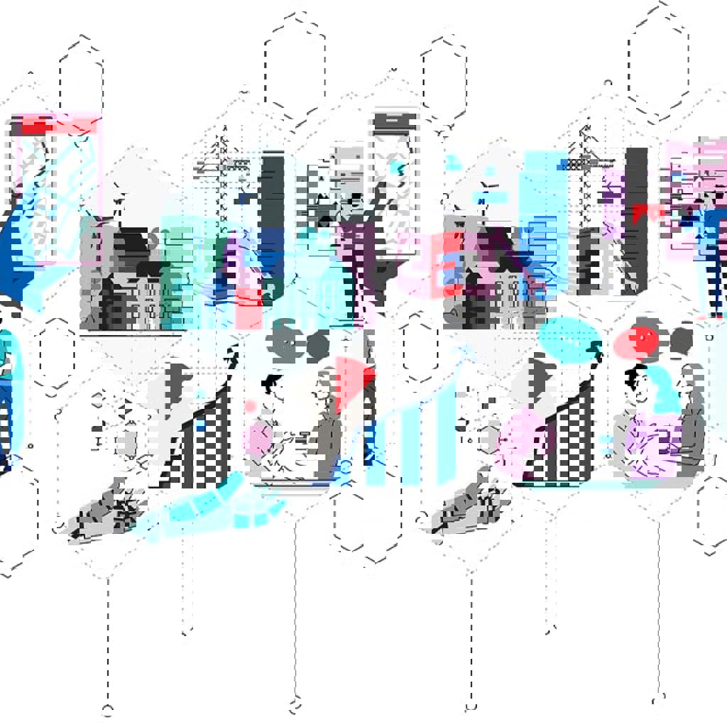 An illustrative diagram representing different AI trends