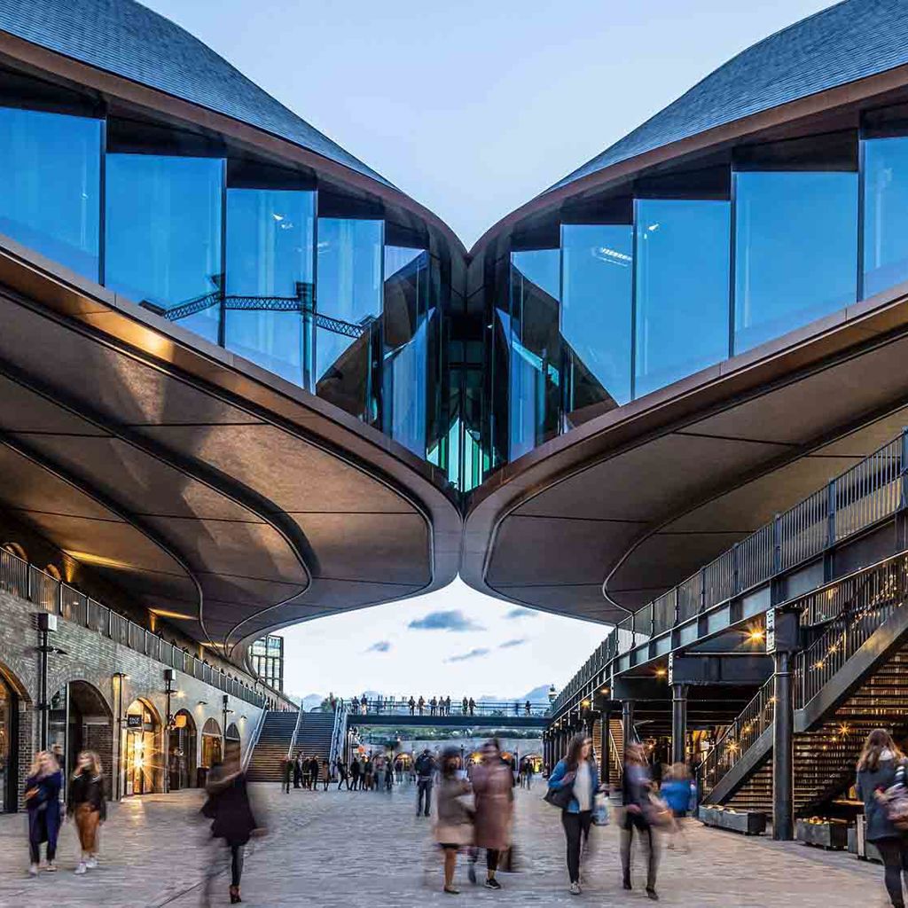 A photograph of Coal Drops Yard in London's Kings Cross