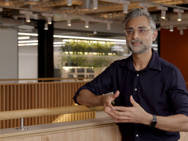 A man with his arms crossed.