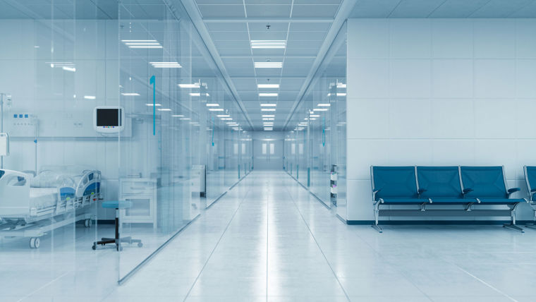Render of future hospital interior