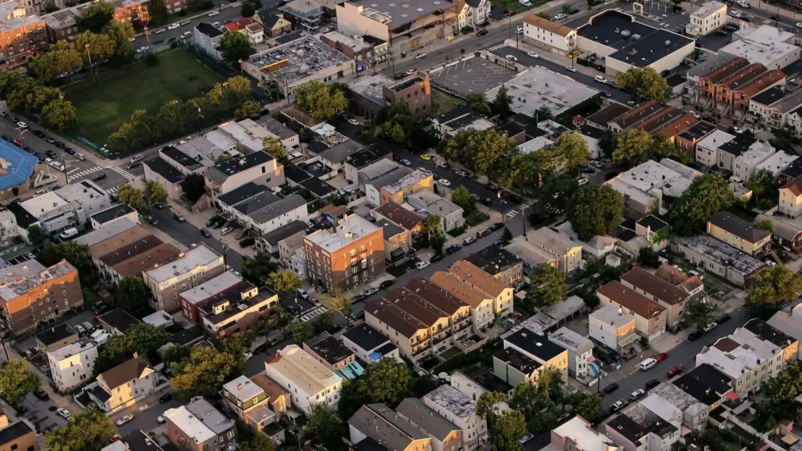 City seen from the air