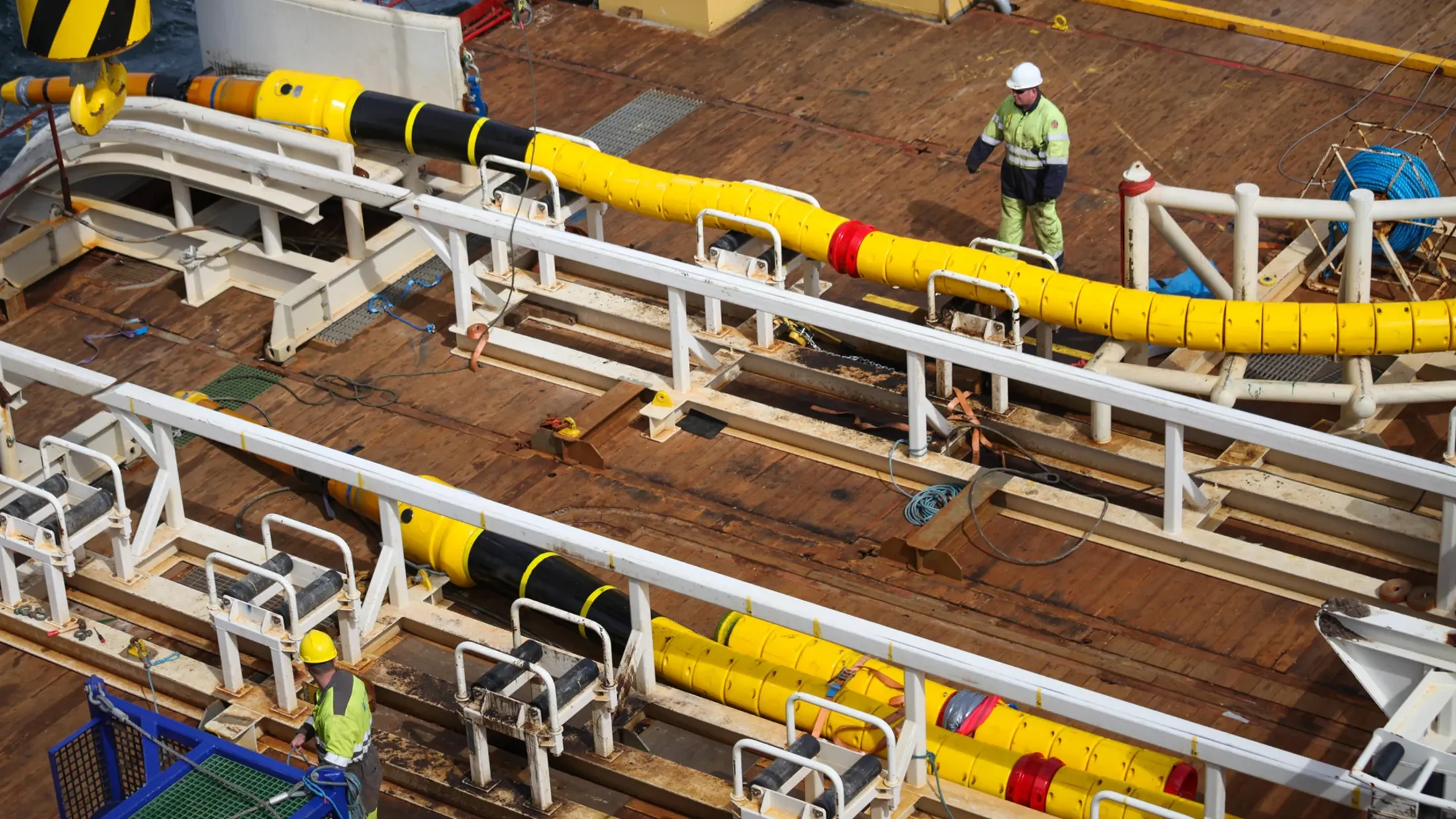 A few men working on a construction site.