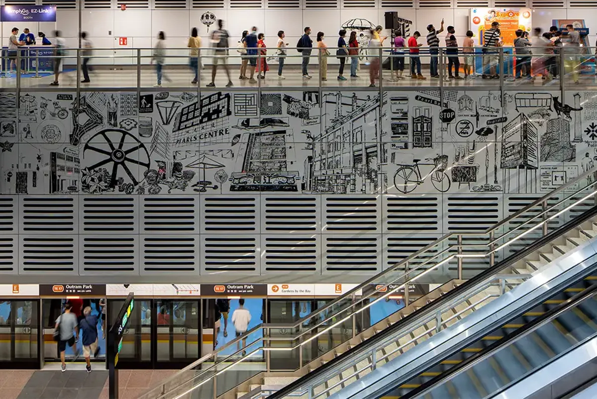 Outram Park Station open station design