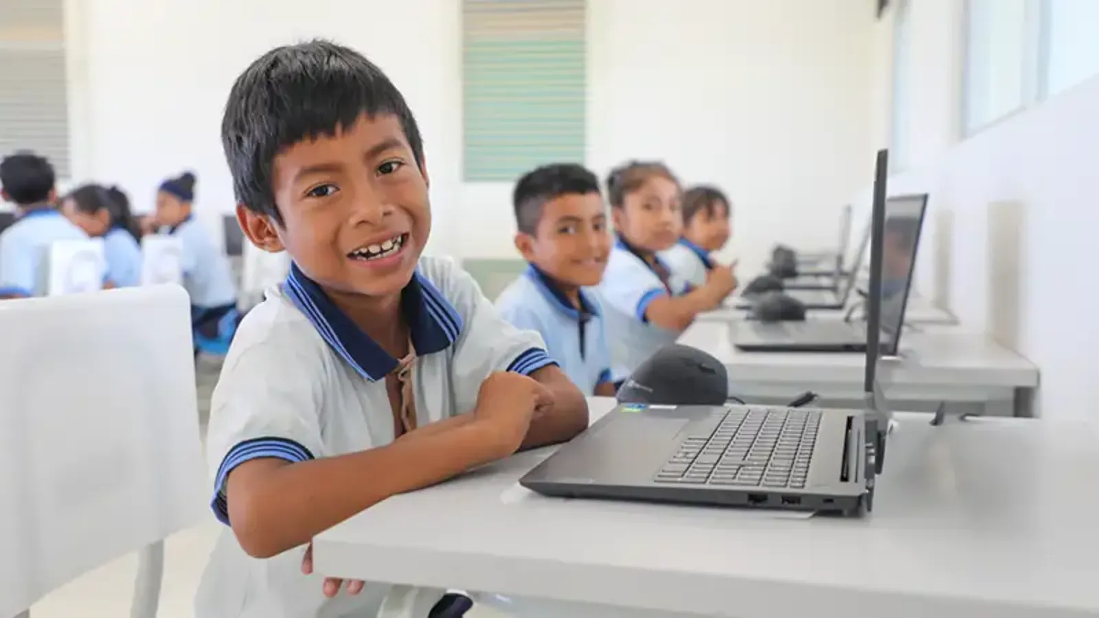 Students at Nuestra Senora de Fatima school